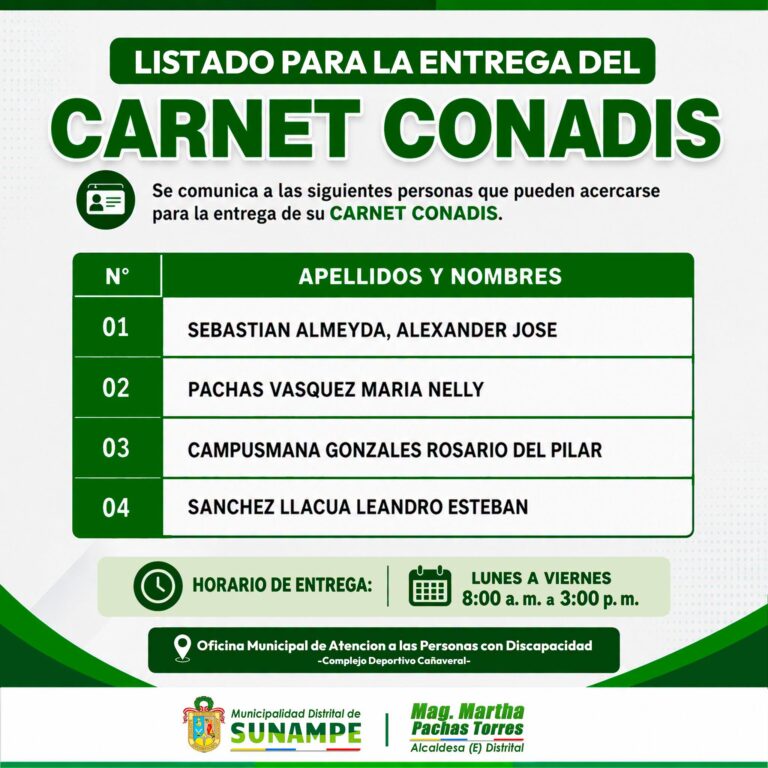 Entrega Carnet Conadis 120826